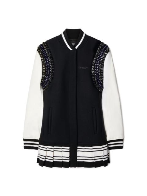 Off-White Brushed Varsity Dress