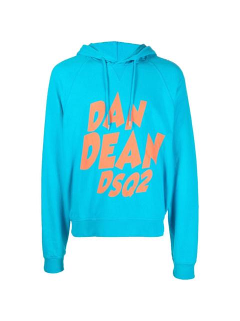 logo drawstring hoodie