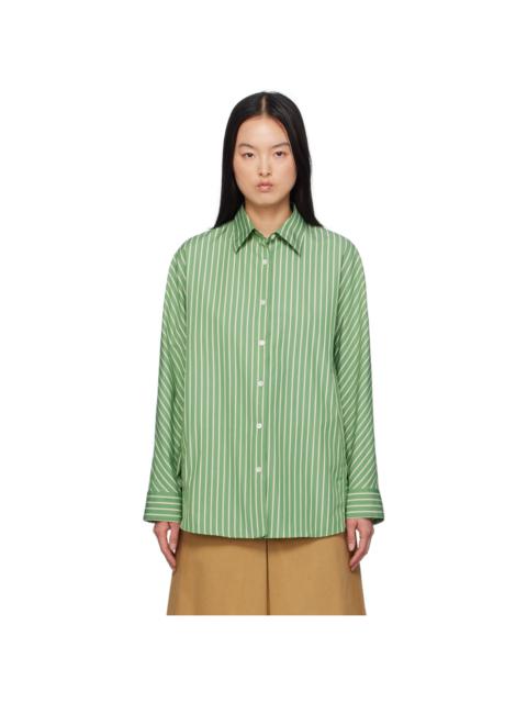 Dries Van Noten Green Oversized Shirt