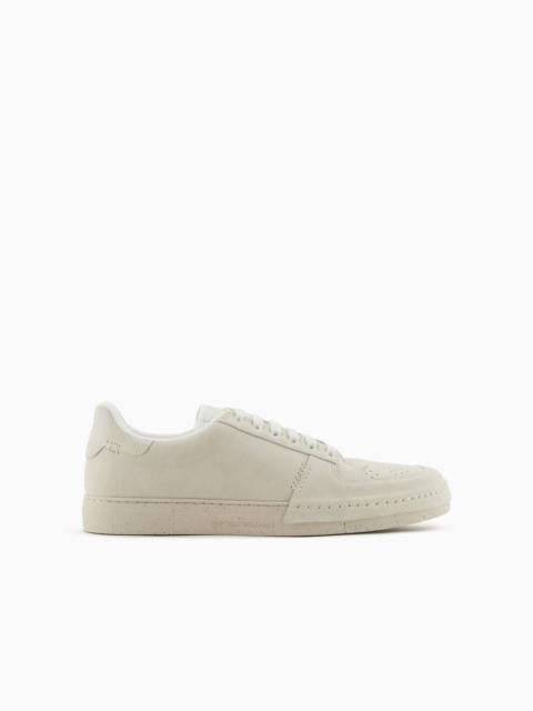 EMPORIO ARMANI Suede sneakers