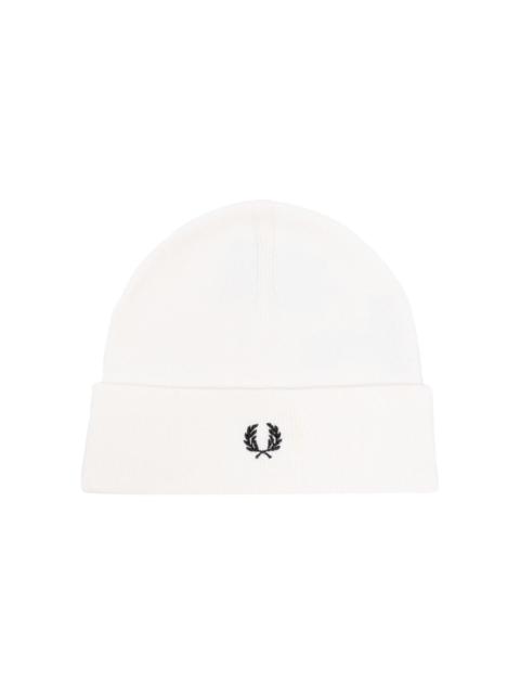 Fred Perry logo-embroidered wool-blend beanie