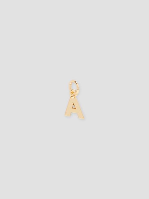 MSGM Brass letter A charm