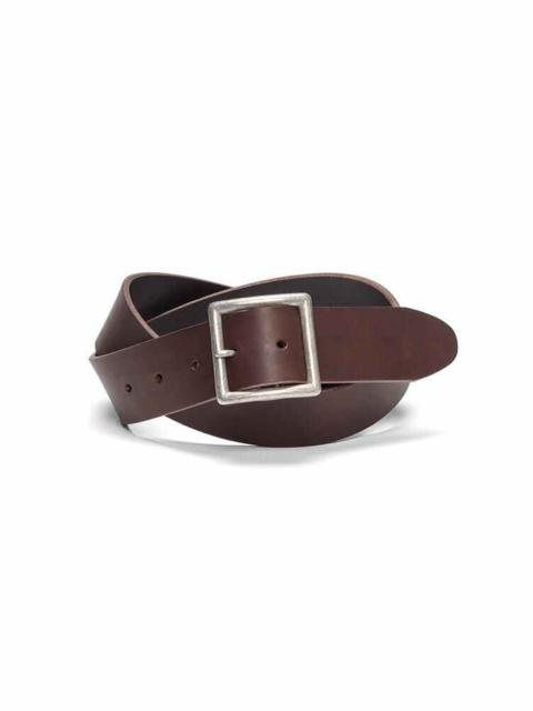 visvim PLAIN BELT 40MM DK.BROWN