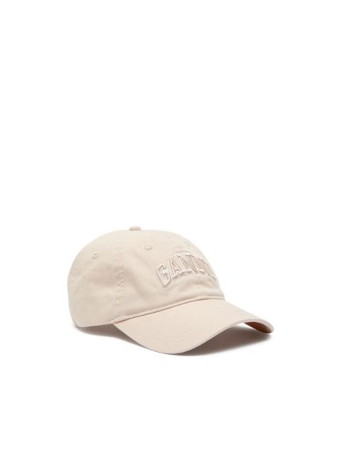 GANNI logo-embroidered cap