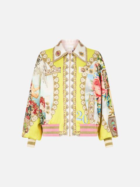 CAMILLA BOMBER JACKET WITH POCKET DETAILS PAINTED PRAYERS