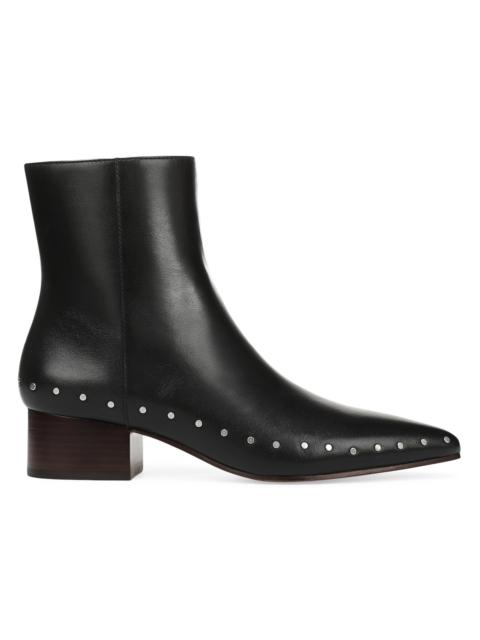 Vince Women's August 40MM Stud-Trim Leather Boots - Black