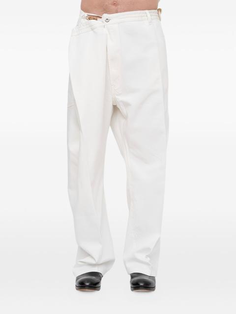 SETCHU Wrong Size asymmetric wide-leg trousers