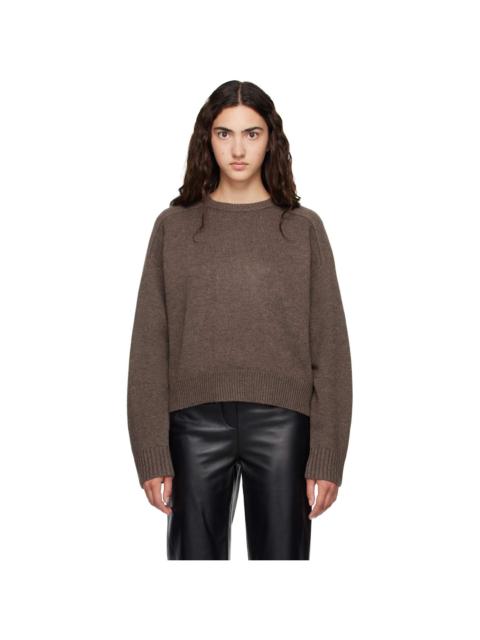 Loulou de Saison Brown BREHA Wool Cashmere Blend Sweater