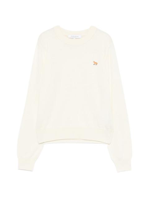 Maison Kitsuné fox embroidered sweater