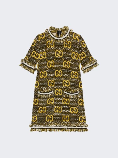 GUCCI jacquard G monogram wool dress