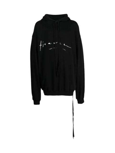 Ann Demeulemeester DROP-SHOULDER COTTON HOODIE