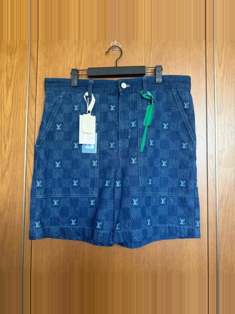 Louis Vuitton Louis Vuitton Plaid Denim Shorts