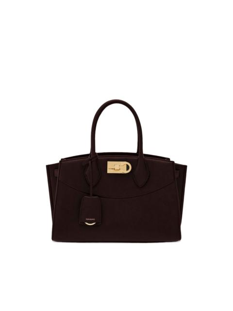 FERRAGAMO Gancini-buckle tote bag