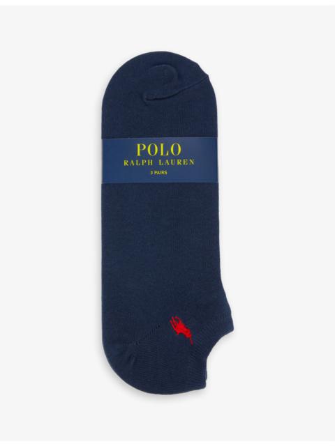 Polo Ralph Lauren Logo-embroidered pack of three cotton-blend socks