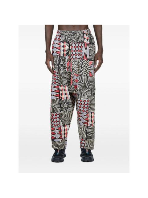 Engineered Garments patchwork pleated trousers
