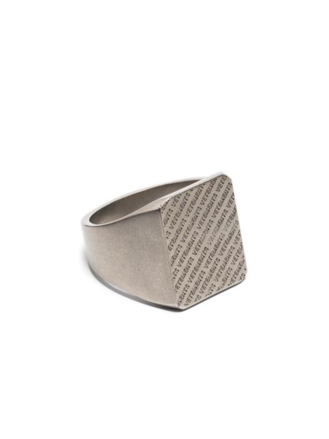 VETEMENTS logo-engraved ring