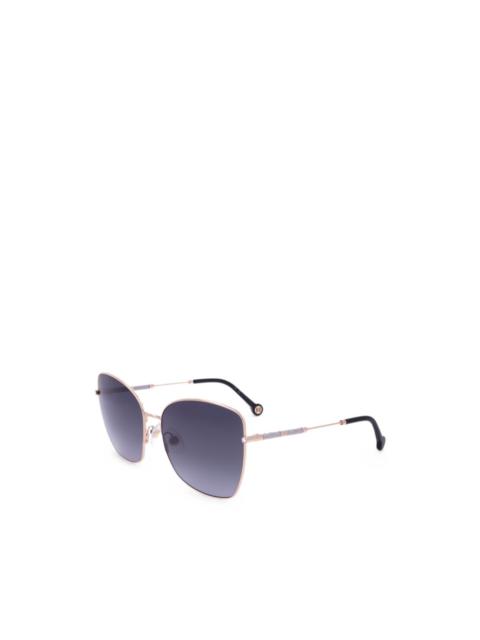 CAROLINA HERRERA glitter-detail geometric-frame sunglasses