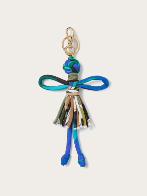 PUCCI IRIDE PRINT SILK KEYCHAIN