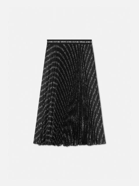 VERSACE JEANS COUTURE Signature Pleated Midi Skirt