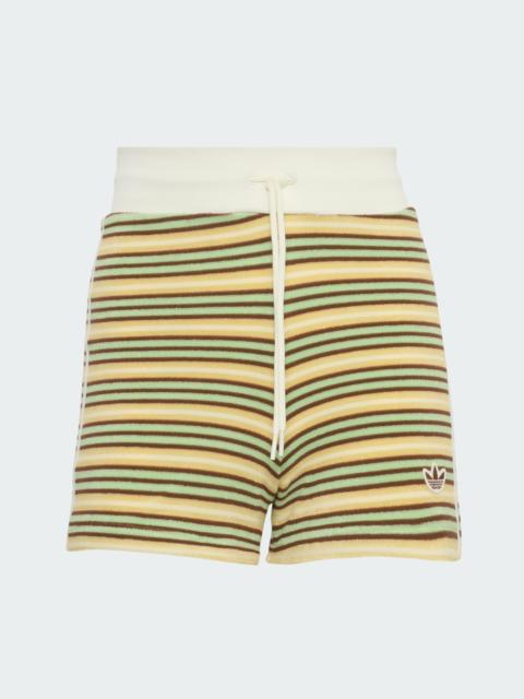adidas ADIDAS ORIGINALS SUMMER GLOW STRIPED BOOTY SHORTS