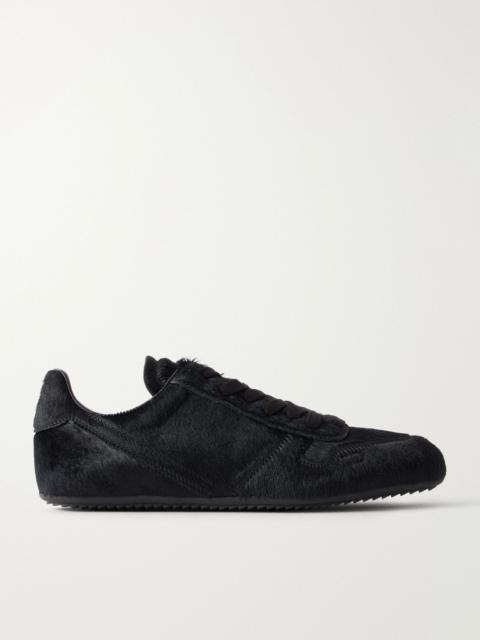 Rick Owens Minimal Sneaks calf-hair and leather sneakers Black