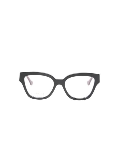 GUCCI logo cat-eye glasses