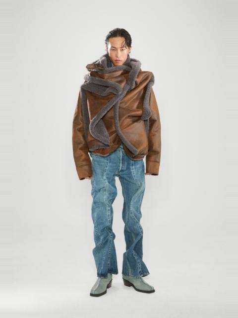 Y/Project Snap Off Panel Hood Aviator Jacket