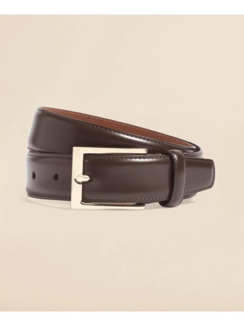Brooks Brothers Gold Buckle Leather Dress Belt