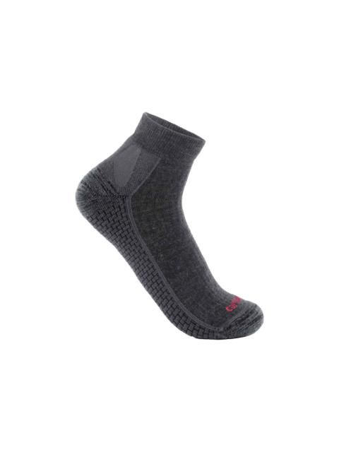 Carhartt Women's Carhartt Force® Grid Midweight Merino Wool Blend Quarter Sock