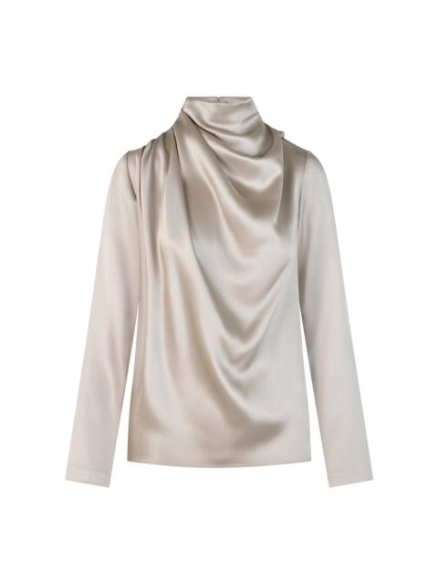 HEIRLOME Sybil Silk Top silver
