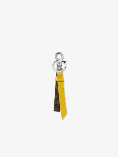 FENDI Yellow leather key case