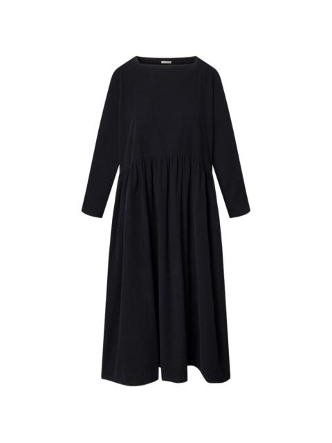 BLACK CRANE ruffled midi dress