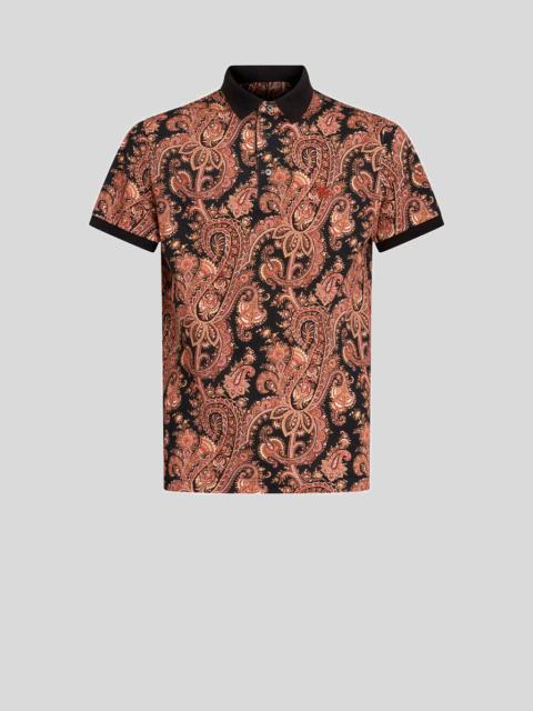 Etro PAISLEY COTTON POLO SHIRT