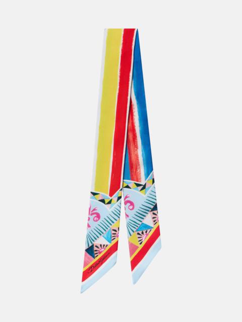 Dolce & Gabbana Printed silk twill scarf