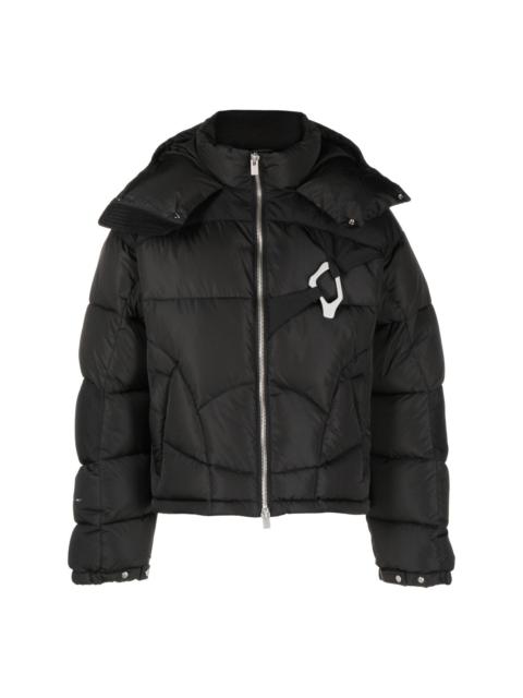 HELIOT EMIL™ HE Abstract zip-up down jacket