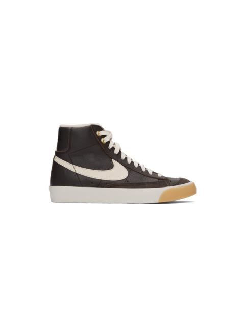 Nike Brown Croc Blazer Mid '77 Vintage Sneakers