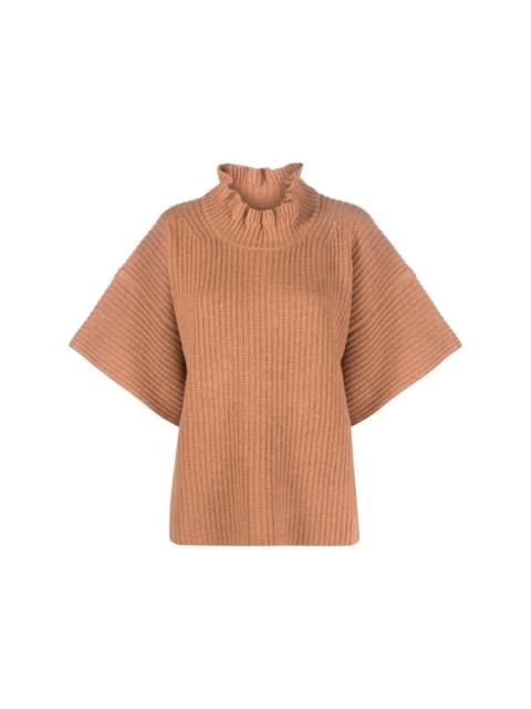 rollneck knitted top