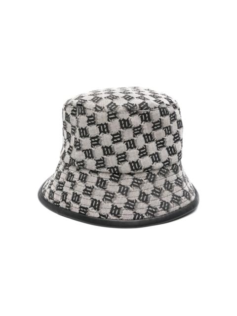 monogram-jacquard bucket hat