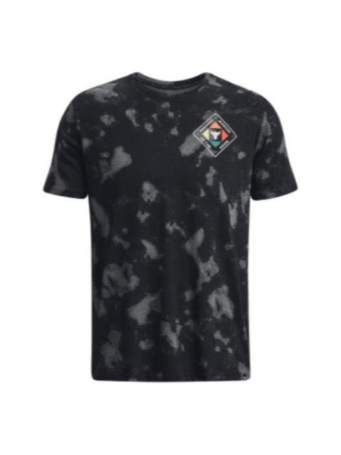 Under Armour Under Armour Project Rock HWIR Printed Short Sleeve T-shirt 'Black Grey' 1377928-001