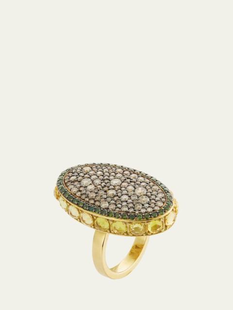 ILEANA MAKRI Secret Garden Ring with Diamonds and Sapphires