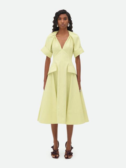 Bottega Veneta Textured Cotton Midi Dress