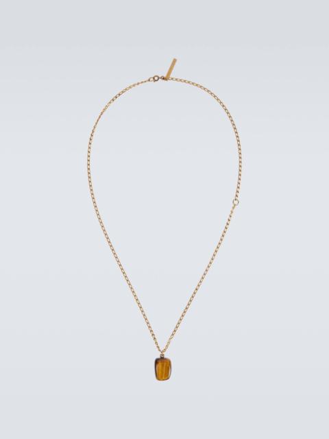 Dries Van Noten Gold-plated pendant necklace