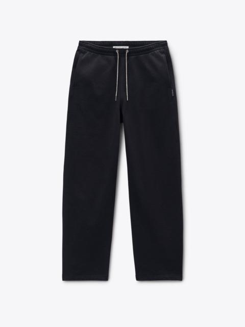 Alexander Wang grey cotton terry sweatpant with crystal hotfix drawcord