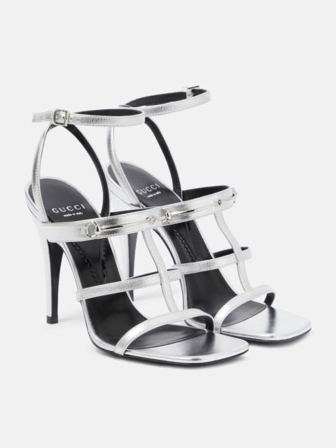 GUCCI Horsebit caged sandals