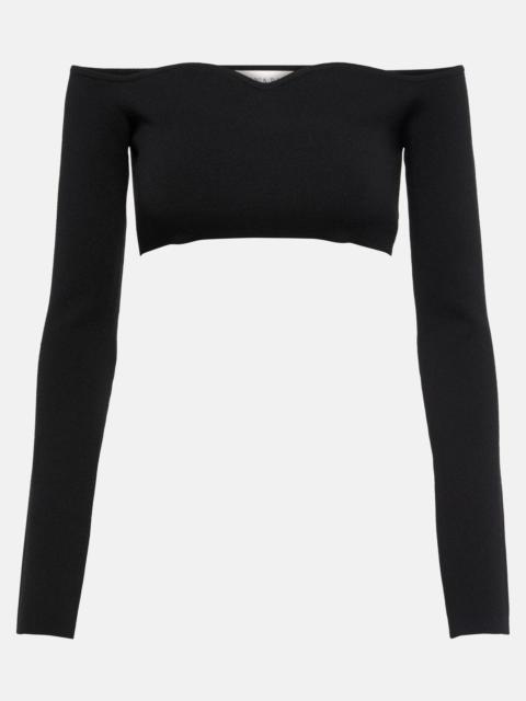 Nina Cropped Denim Top