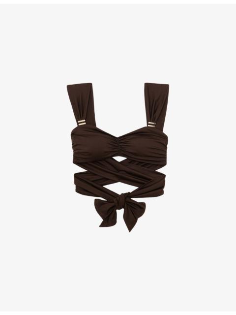 REISS Maisie Wrap-Around Bikini Top