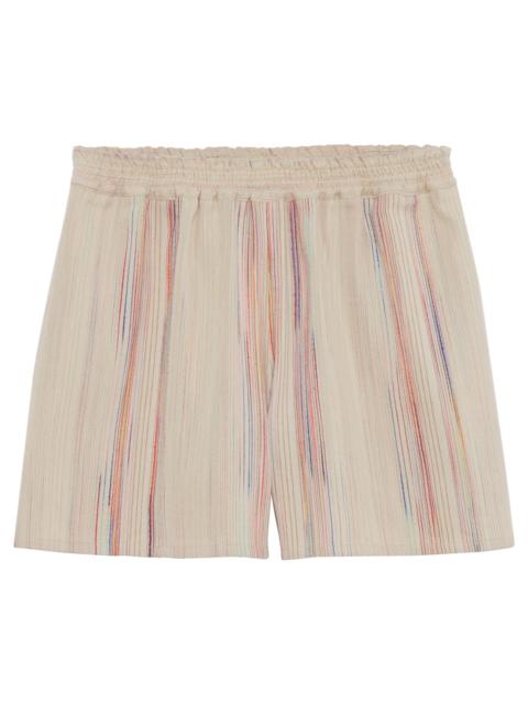 Longchamp Shorts Rainbow - Jacquard striped cotton