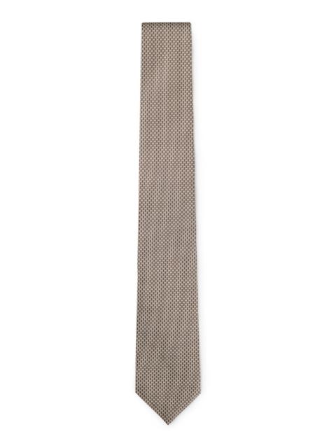 BOSS PATTERNED TIE IN ITALIAN-MADE SILK