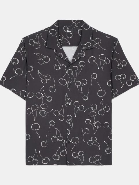The Kooples SHORT-SLEEVED CHERRY PRINTED SHIRT