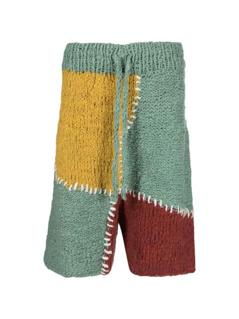 The Elder Statesman knitted organic-cotton shorts